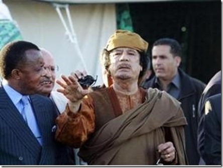 Sassou en Kaddafi