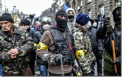 Svoboda - Betogers in Kiev - Februari 2014