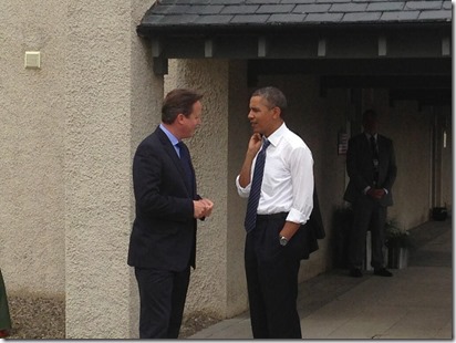 David Cameron en Barack Obama