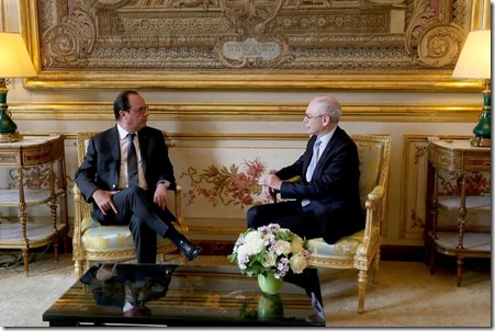 François Hollande en Herman Van Rompuy