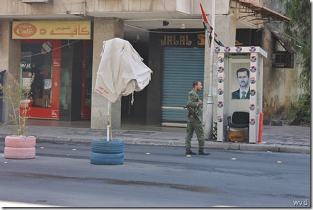 Damascus, militaire controlepost