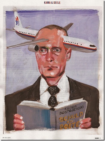 Poetin en vlucht MH17 - Kamagurka - Humo - 29-07-2014