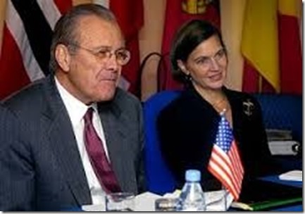 Victoria Nuland met Donald Rumsfeld